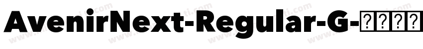 AvenirNext-Regular-G字体转换