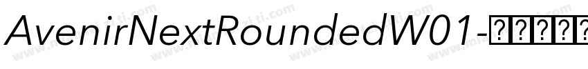AvenirNextRoundedW01字体转换