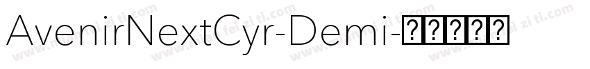 AvenirNextCyr-Demi字体转换