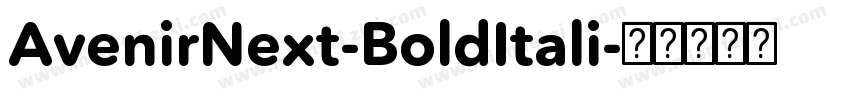 AvenirNext-BoldItali字体转换