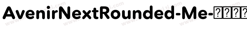 AvenirNextRounded-Me字体转换