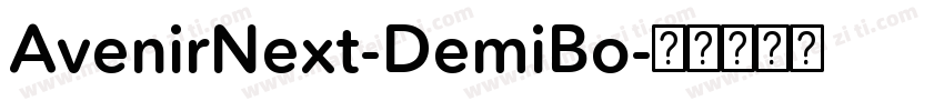AvenirNext-DemiBo字体转换