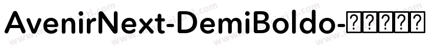 AvenirNext-DemiBoldo字体转换