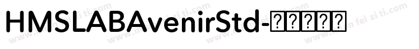 HMSLABAvenirStd字体转换