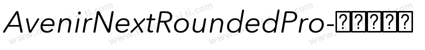 AvenirNextRoundedPro字体转换