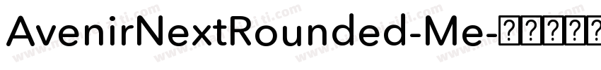 AvenirNextRounded-Me字体转换