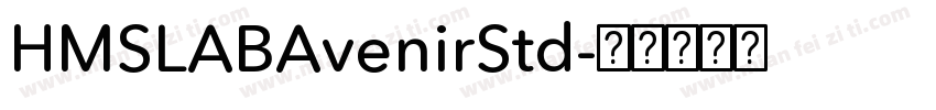 HMSLABAvenirStd字体转换