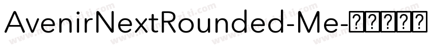 AvenirNextRounded-Me字体转换