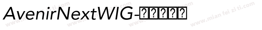AvenirNextWIG字体转换