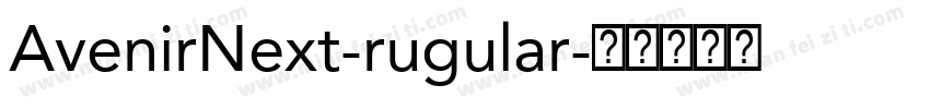 AvenirNext-rugular字体转换