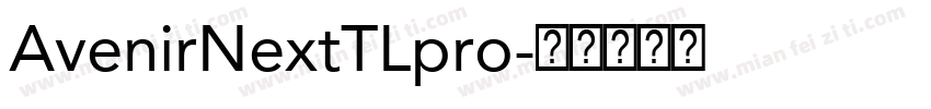AvenirNextTLpro字体转换