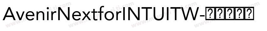 AvenirNextforINTUITW字体转换