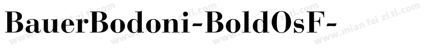 BauerBodoni-BoldOsF字体转换