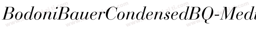 BodoniBauerCondensedBQ-Medium字体转换
