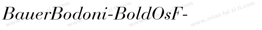 BauerBodoni-BoldOsF字体转换