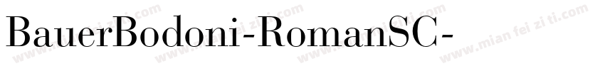 BauerBodoni-RomanSC字体转换