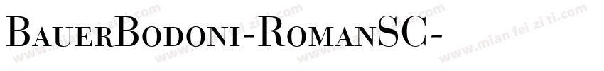 BauerBodoni-RomanSC字体转换