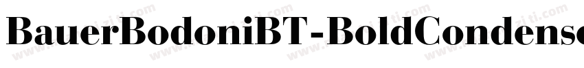 BauerBodoniBT-BoldCondensed字体转换
