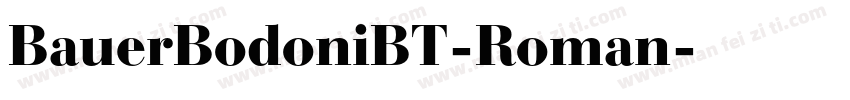 BauerBodoniBT-Roman字体转换