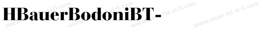 HBauerBodoniBT字体转换