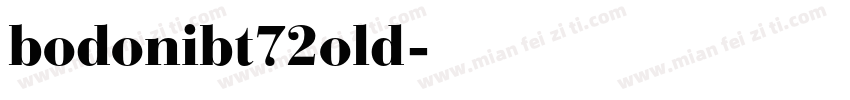 bodonibt72old字体转换
