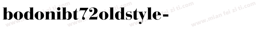 bodonibt72oldstyle字体转换