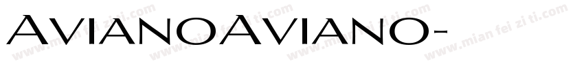 AvianoAviano字体转换