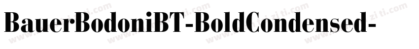BauerBodoniBT-BoldCondensed字体转换