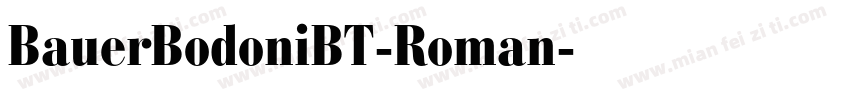 BauerBodoniBT-Roman字体转换