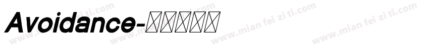 Avoidance字体转换