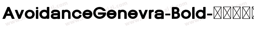 AvoidanceGenevra-Bold字体转换