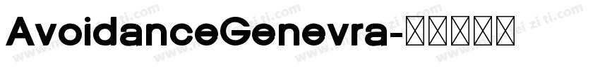 AvoidanceGenevra字体转换