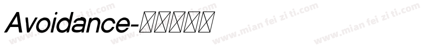 Avoidance字体转换