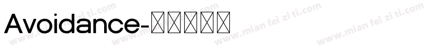Avoidance字体转换