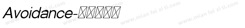 Avoidance字体转换