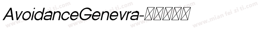 AvoidanceGenevra字体转换