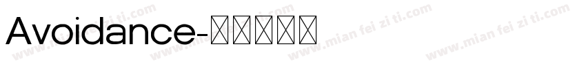 Avoidance字体转换
