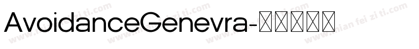 AvoidanceGenevra字体转换