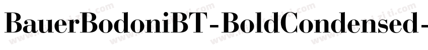 BauerBodoniBT-BoldCondensed字体转换