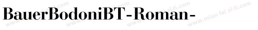 BauerBodoniBT-Roman字体转换