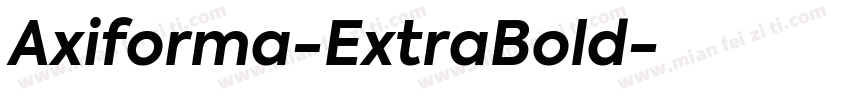 Axiforma-ExtraBold字体转换