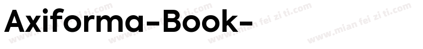 Axiforma-Book字体转换