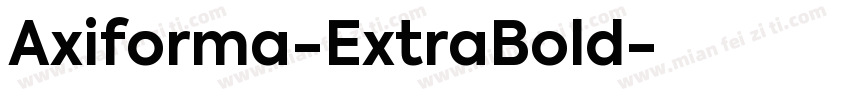 Axiforma-ExtraBold字体转换