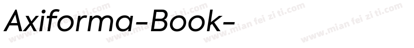 Axiforma-Book字体转换