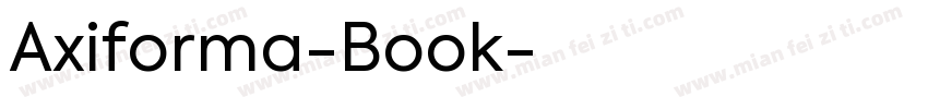 Axiforma-Book字体转换