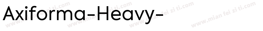 Axiforma-Heavy字体转换