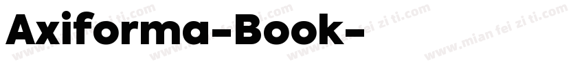 Axiforma-Book字体转换