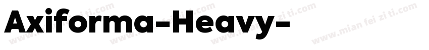 Axiforma-Heavy字体转换