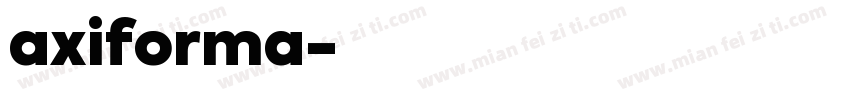 axiforma字体转换