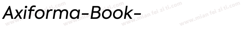 Axiforma-Book字体转换